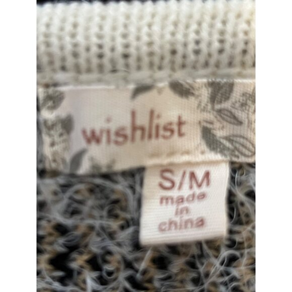 Wishlist S/M Sweater Smock Aztec Soft Buttons Hook & Eye Oversized Outdoors - Picture 3 of 14